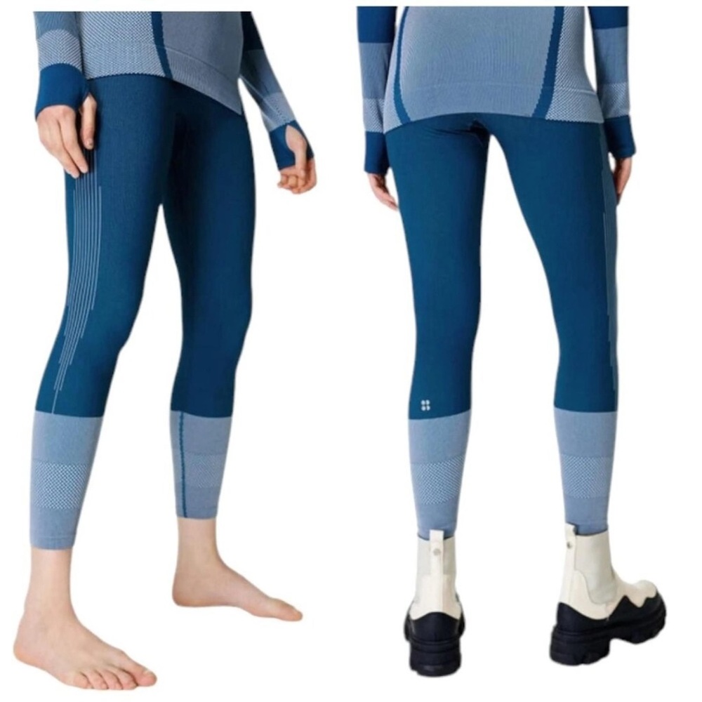 Sweaty Betty Sculpt Base Layer 7/8 Leggings in Deep Blue - XS - NWT